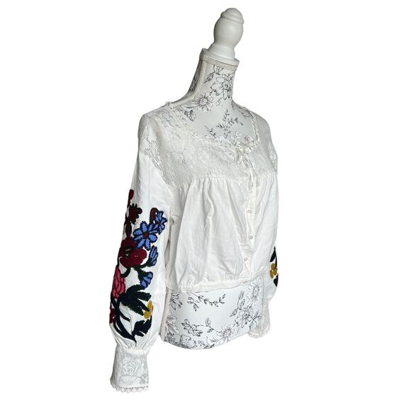 Free People | Meadows Embroidered Top Size XS - Picture 5 of 11